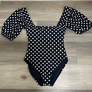 Polka dot swimsuit